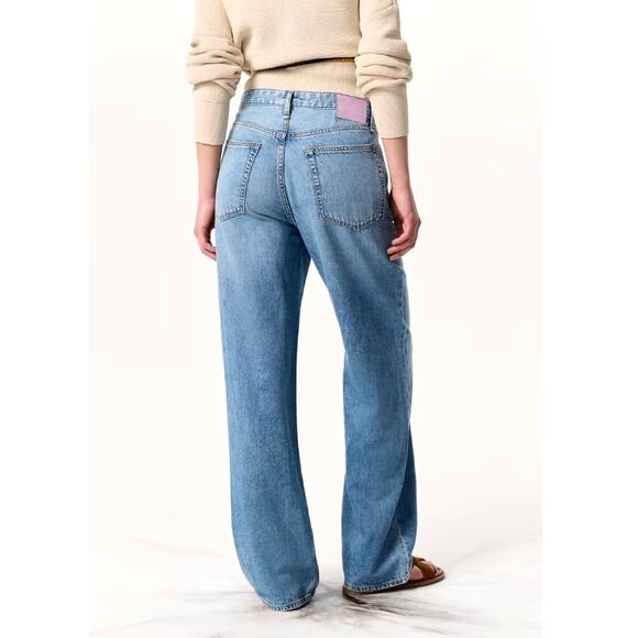 Rag & Bone Women's Audrey Featherweight Logan Wide-Leg Jeans Size 31 - Picture 2 of 14